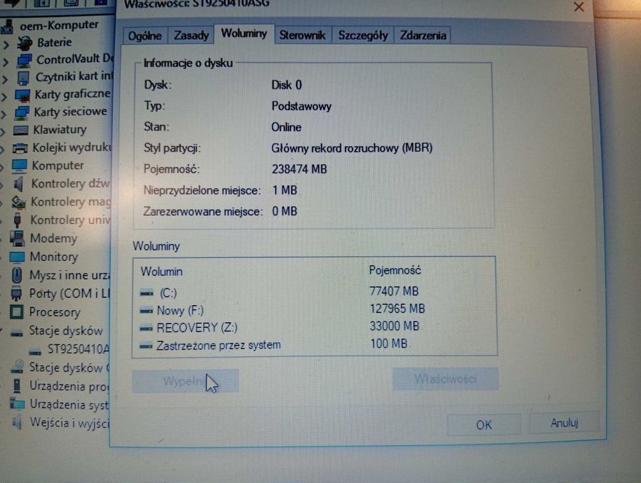 Biznesowy laptop DELL LATITUDE E6420 Windows 10, RAM 4 GB, procesor i5, dysk 250 GB , zasilacz Dell