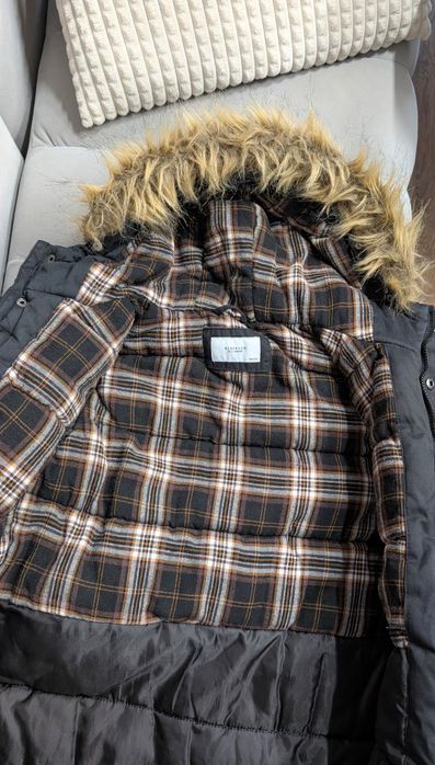 Куртка парка чорна для хлопчика reserved 140 см  10-11 років