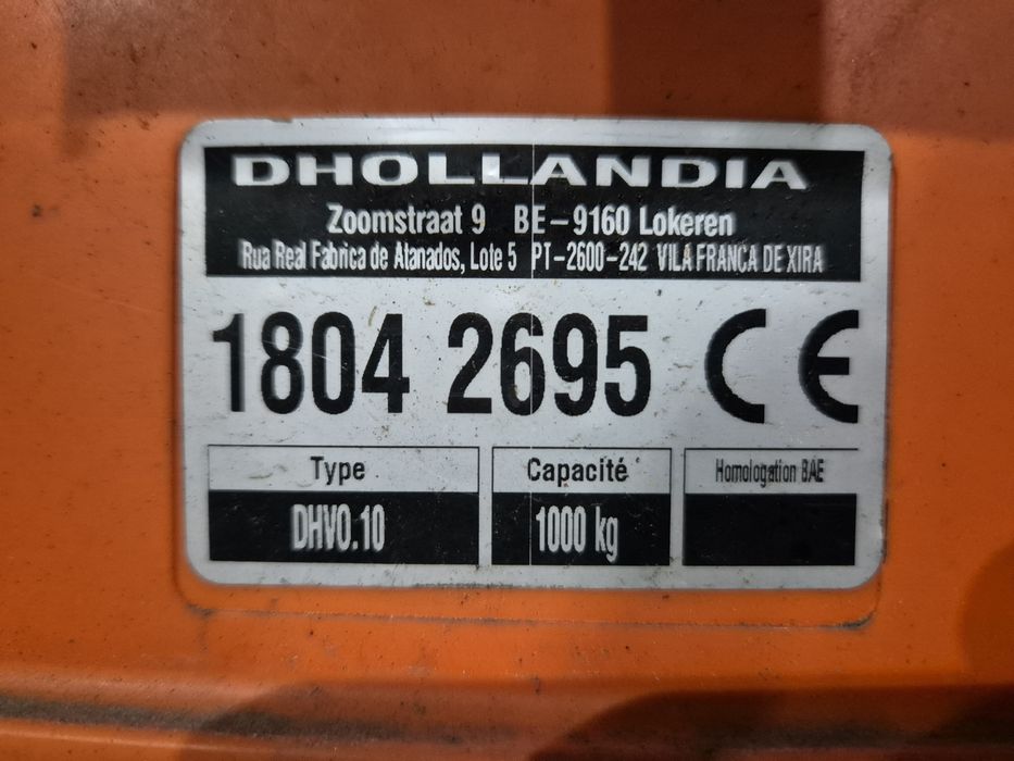 Plataforma dhollandia 1000kg