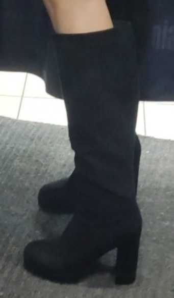 Kozaki zamszowe wysokie