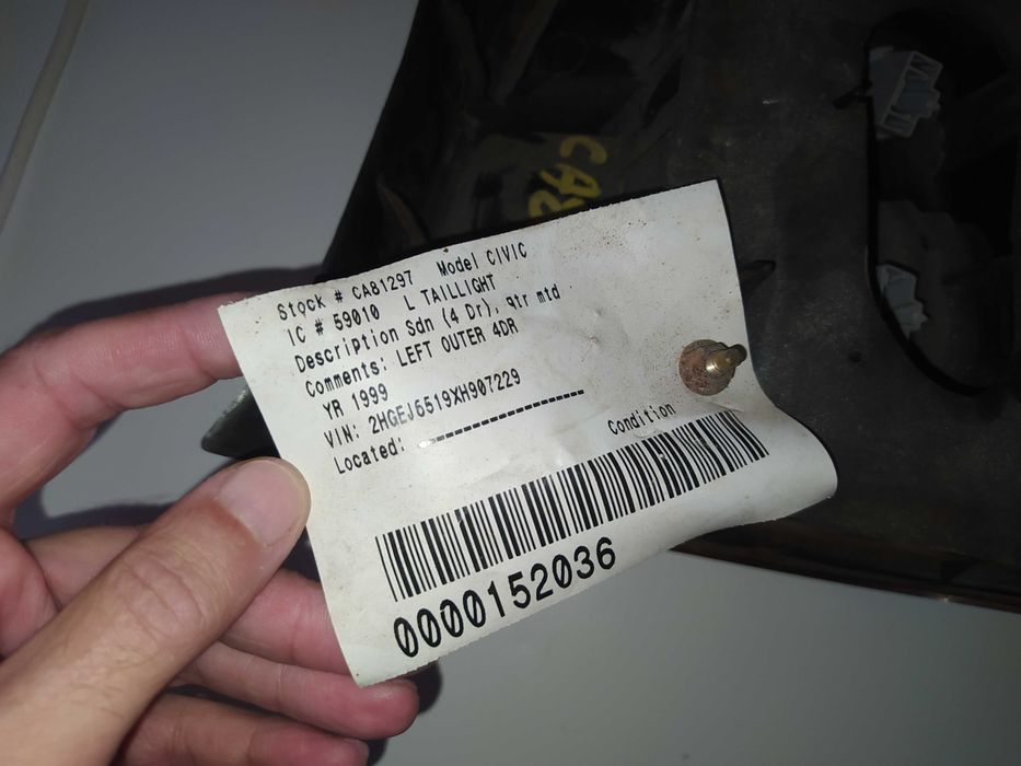 Farolim esq. (ilharga) ORIGINAL Civic Sedan VI (EJ, EK) como novo
