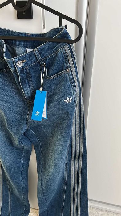 spodnie Adidas jeans damskie NOWE modne dzinsy adidas M