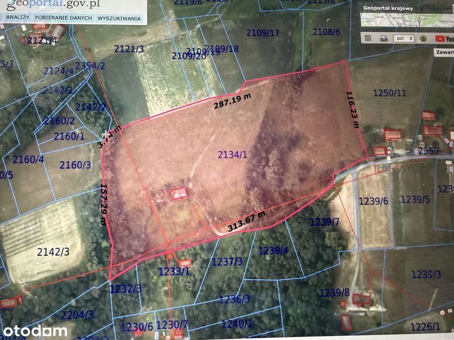 Na sprzedaż działka rolna ZABUDOWANA