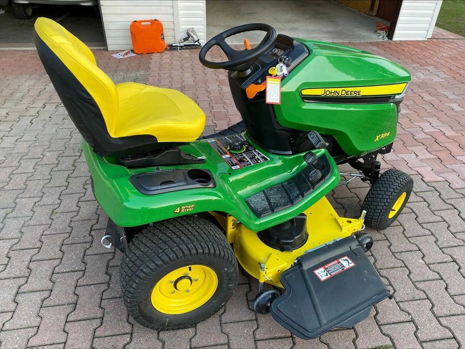 Traktorek kosiarka John Deere x384