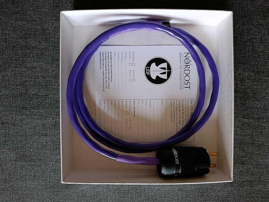Nordost PURPLE FLARE kabel zasilający 1,5 m Hi-End USA polecam