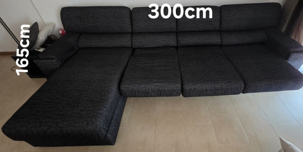 Sofá chaise + 3 lugares