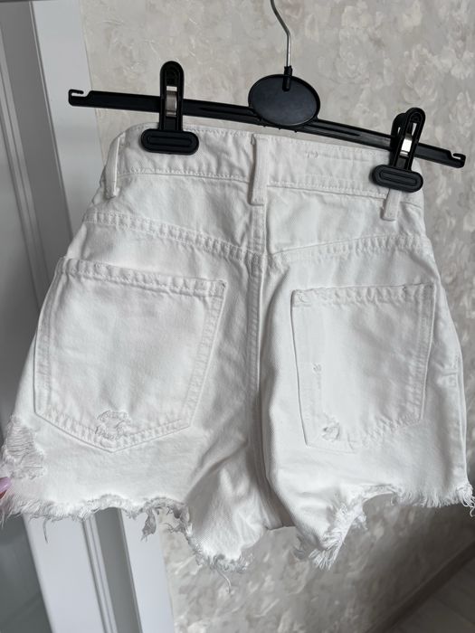 Міні шорти білі zara зара 32 xxs