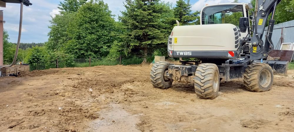 Uslugi koparka Mini Koparka Prace ziemne Piasek Ziemia Kruszywo