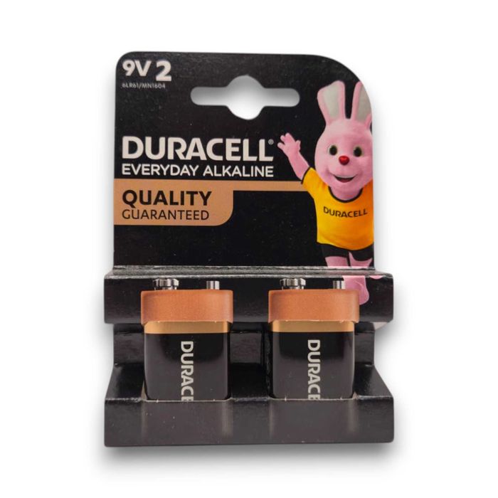 Baterie alkaliczne - Duracell 9V (6LR61) - 2 szt.