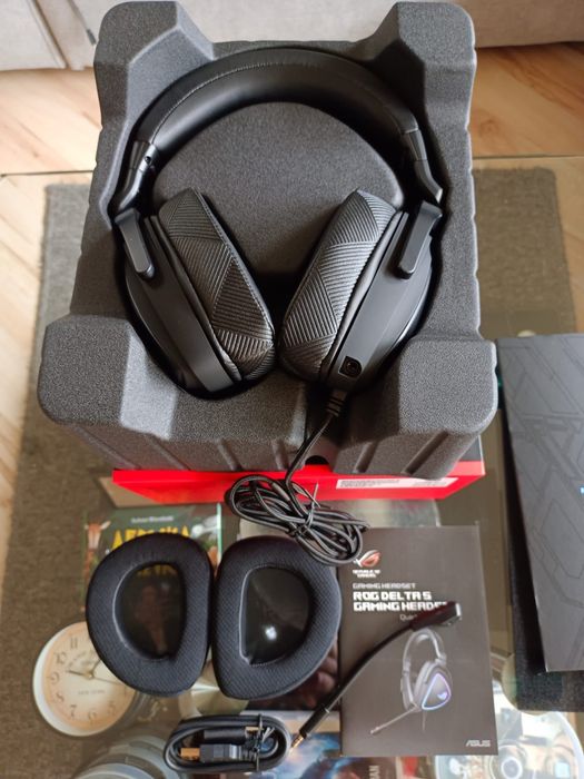 Słuchawki Asus Rog Delta S,z mikrofonem,nowe.