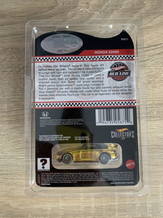 Hot Wheels Red Line Club Honda S2000 - RLC Banino • OLX.pl
