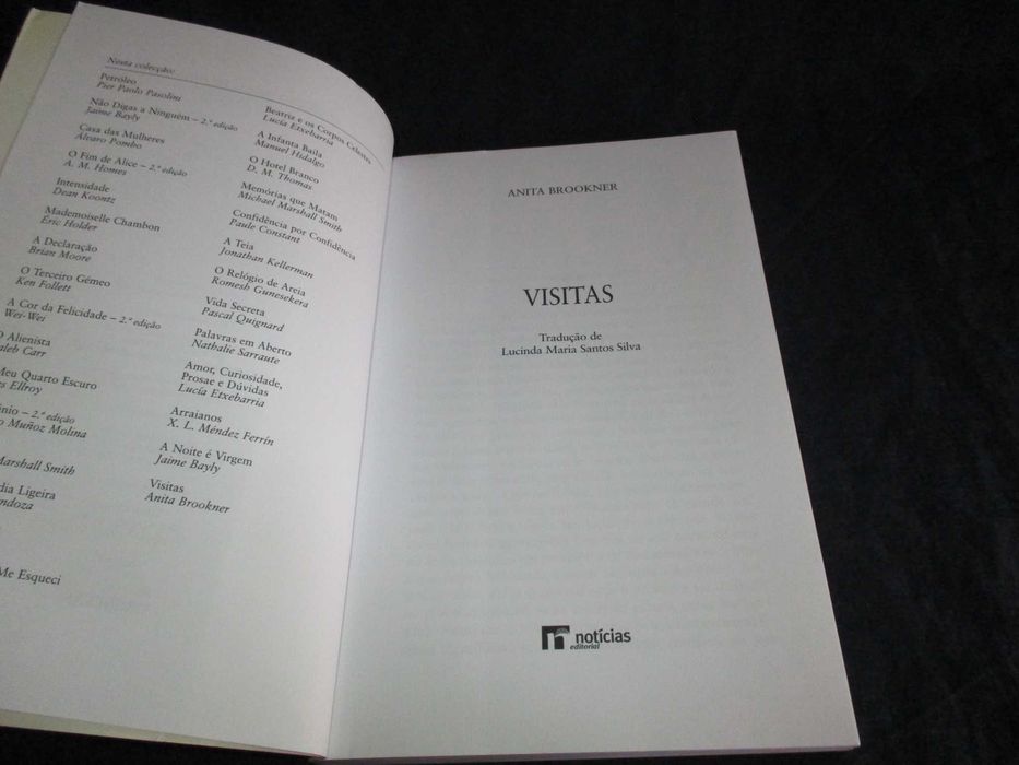 Livro Visitas Anita Brookner Casa das Letras