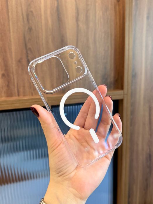 Чохол прозорий iPhone 17 Pro Max чехол MagSafe айфон про макс акрил