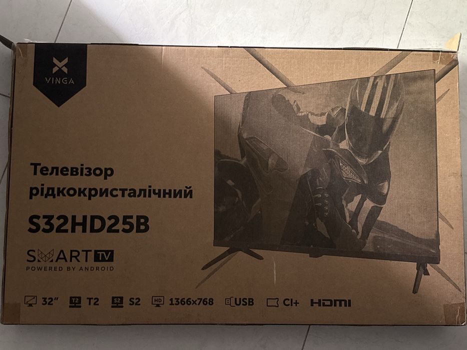 Телевізор Vinga S32HND25B 32” Smart TV