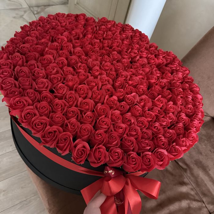 Бокс троянд Квіти Троянди мильні 300 роз подарунок на 8 березня
