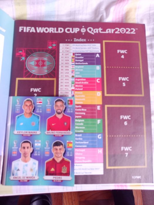 Panini Sticker album fifa world cup Qatar 2022 + 6 stickers (1.D.maria