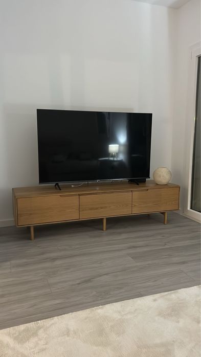 Movel de Tv de madeira Treveris - castanho