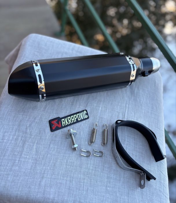Прямоток вихлоп Akrapovic Прямоточний глушник 37 Акраповіч на мотоцикл