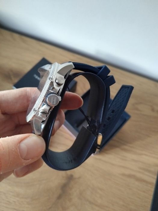 Nowy zegarek Tommy Hilfiger męski Niebieski srebrne sportowy elegancki