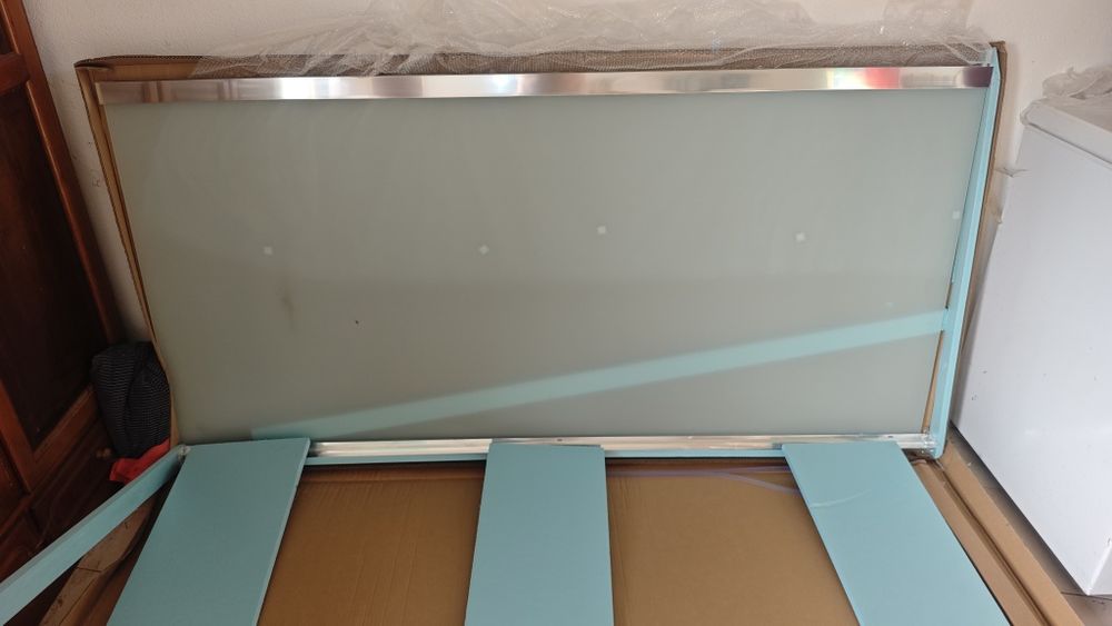 Painel de Chuveiro Vidro Fosco 100x195 NOVO PVP 350€