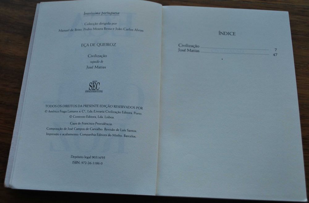 Eça de Queiroz (Civilização seguido de José Matias)