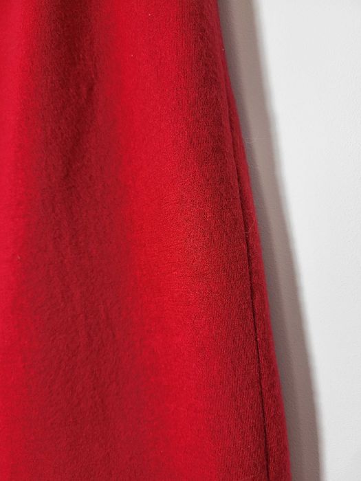 Piękna czerwona wełniana spódnica L 40 wełna 100% unikatowa wyjątkowa