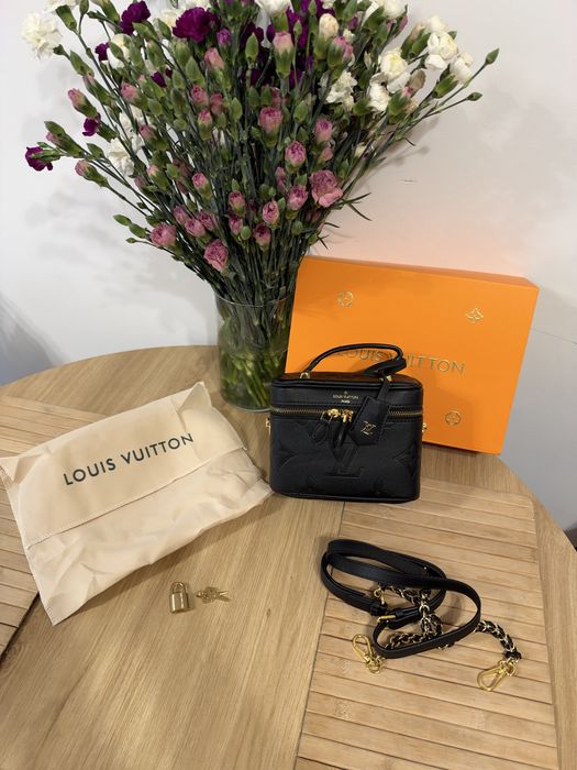 Torebka Louis Vitton PM Vanity Monogram Empreinte Tote Bag LV Torba Kuferek