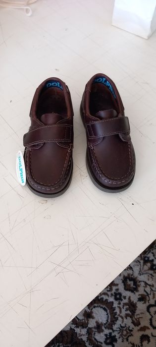 Sapatos de vela n:25 novos castanhos