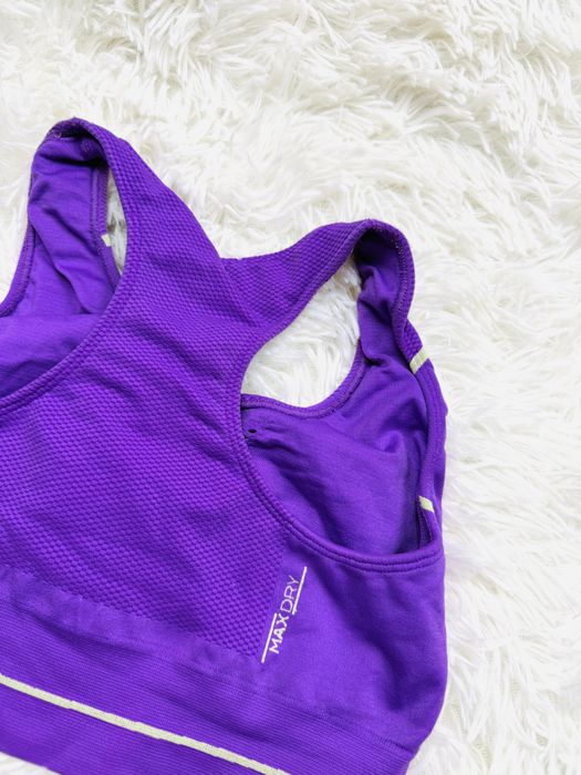 Biustonosz sportowy miękki S 36 fioletowy