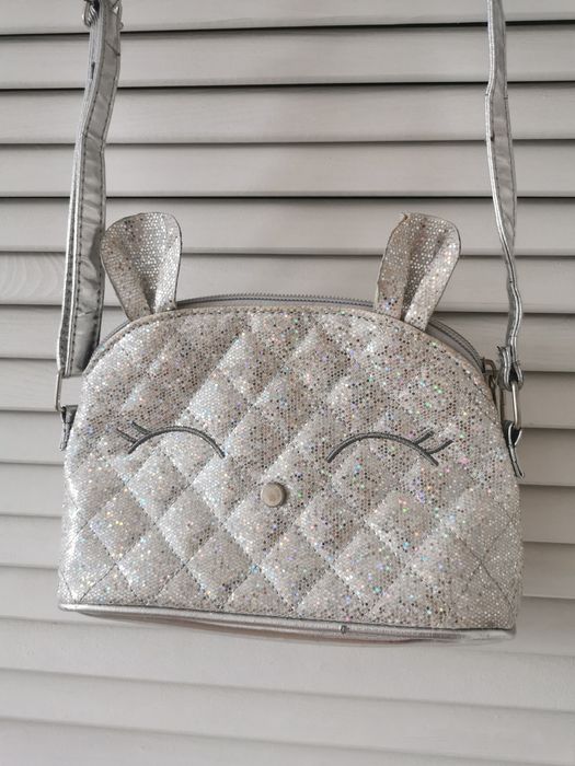 Torebka srebrna Króliczek Kotek