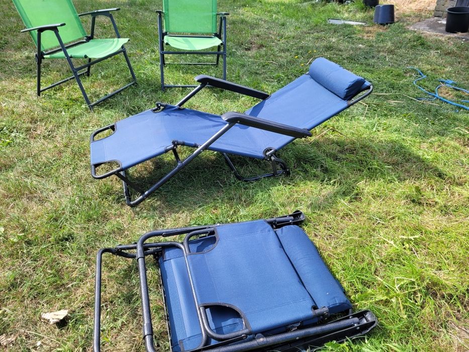 Leżak ogrodowy regulowany
