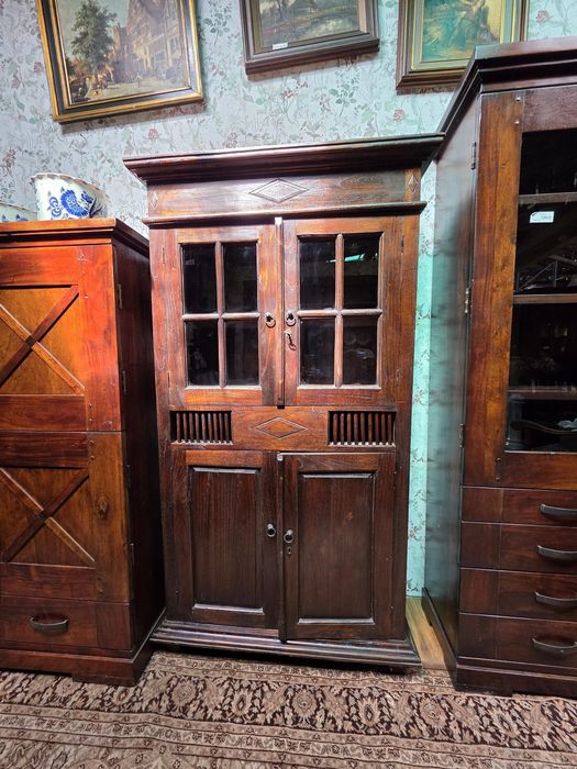 Witryna kolonialna tekowa 100 cm  # 1539 Stylowy Węgrów