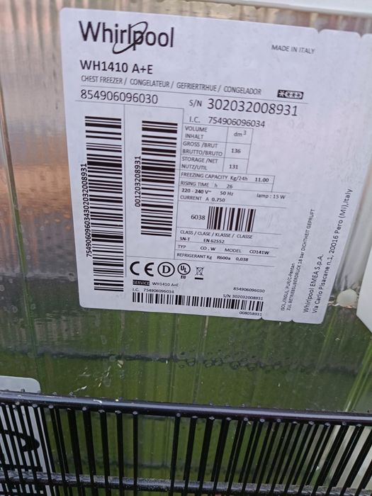 Zamrażarka Whirlpool 131L