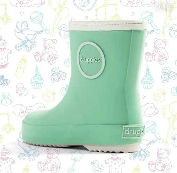 Kalosze DZIECIĘCE gumiaki LEKKIE dla dzieci NEWBORN pastel mint 24