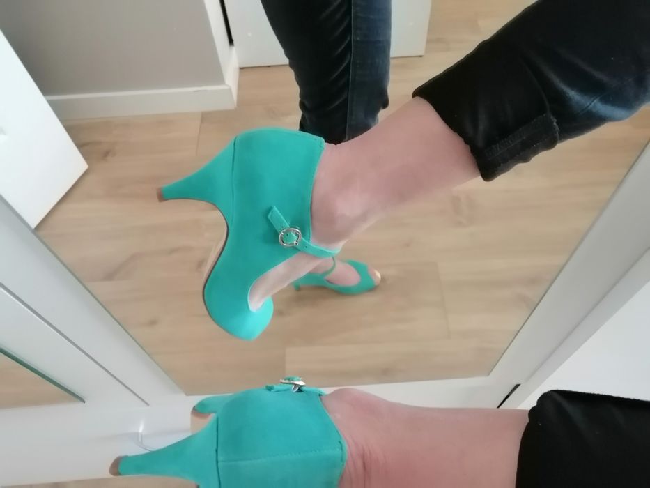 skórzane sandały na niskim obcasie,do tańca na wesele,komunię,stabilne