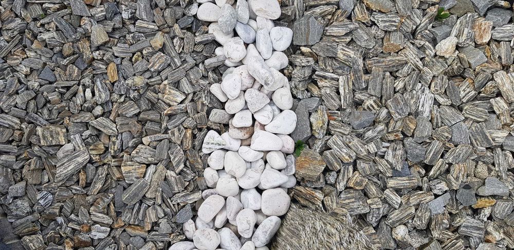 Otoczaki antyczne białe kamień ozdobny ogrodowy multi kolor jasne