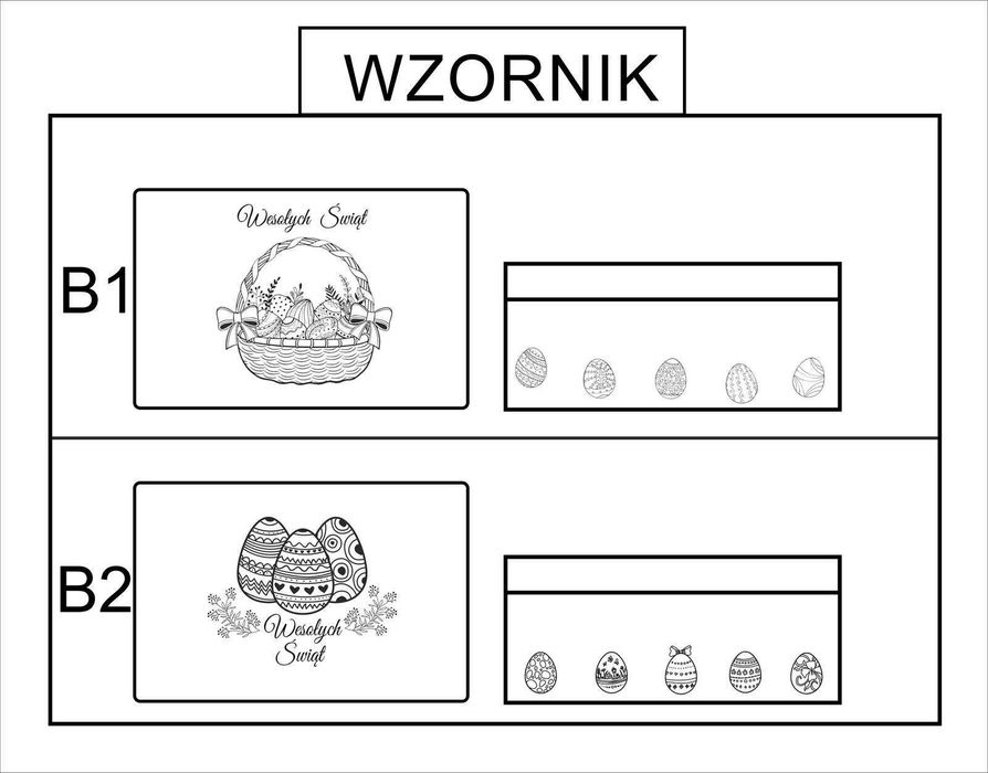 Skrzynka Drewniana Wesołych Świąt - Wielkanoc