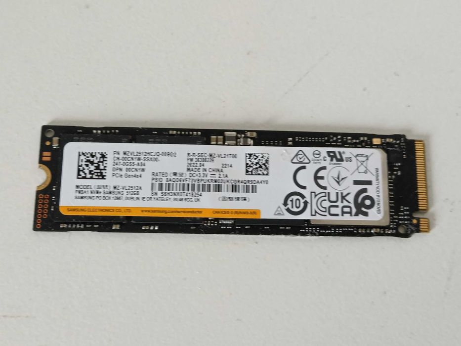 512GB SSD диск Samsung PM9A1  M.2 2280 NVMe PCIe 4.0 x4