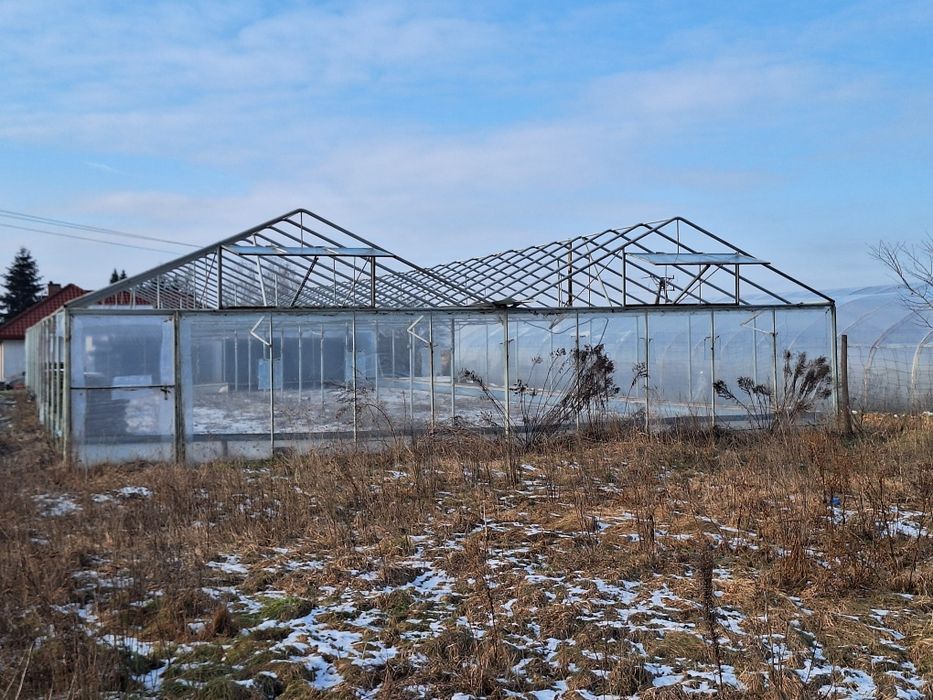 Tunel foliowy zblokowany.