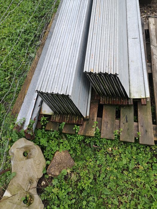 Portão de foles galvanizado