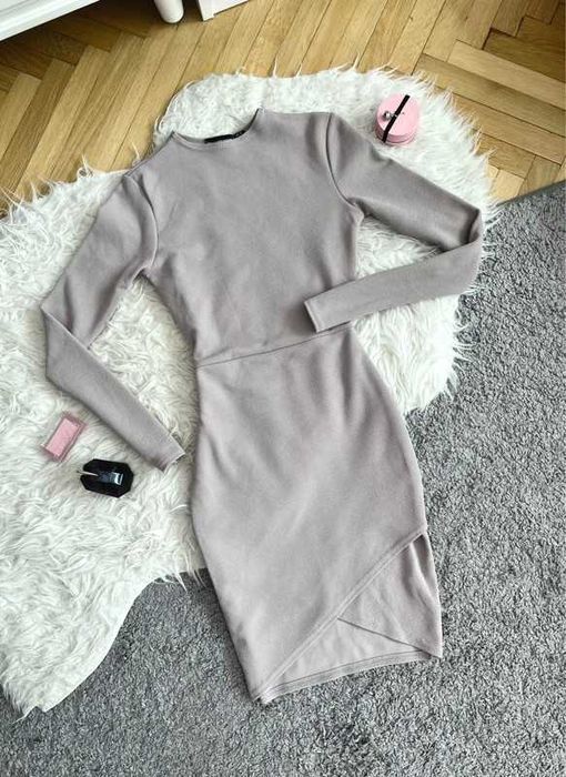 Liliowa fioletowa sukienka obcisła mini XS 34 6 PrettyLittleThing