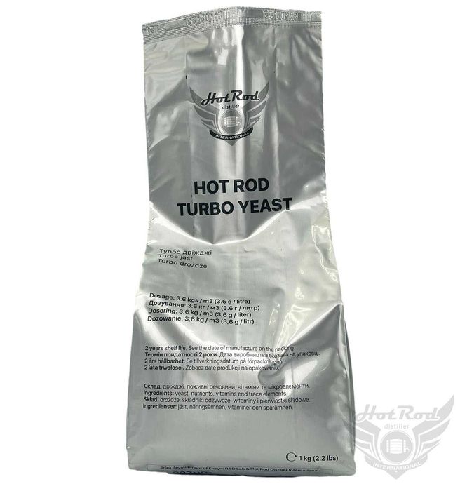 Турбо-дріжджі Hot Rod, Первак - для самогоноваріння, віскі, рому, вина
