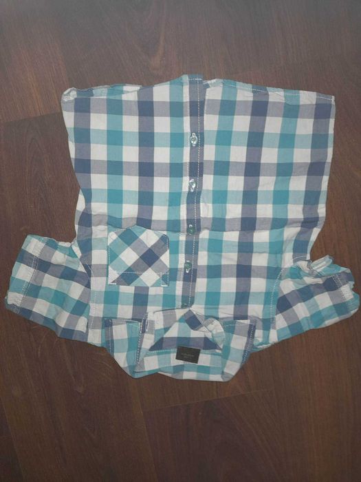 niebieska krata koszula r.98 next
