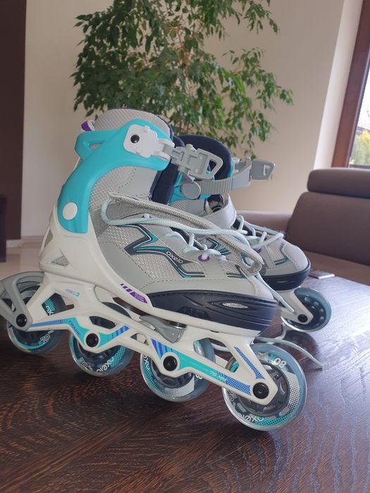 Rolki Oxelo stan bardzo dobry +kask +komplet ochraniaczy
