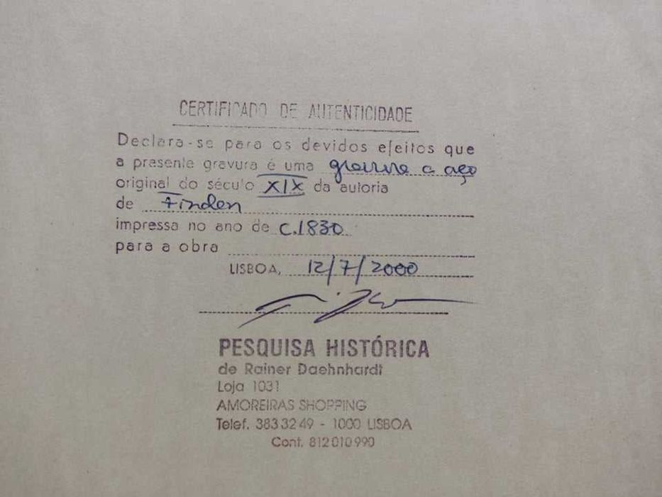Gravura de Sintra - Sec XIX