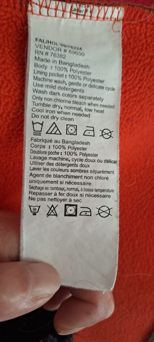 Casaco Timberland, malha polar, verde caqui, tam L