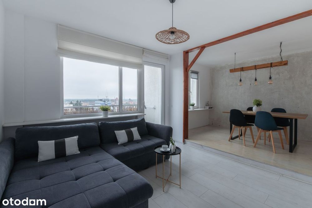 3 pokoje w centrum Torunia | loggia | Młodzieżowa
