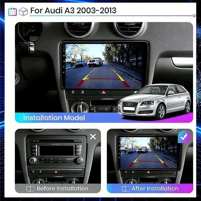 Магнітола Audi A3 Android 2003 -2013р CarPlay