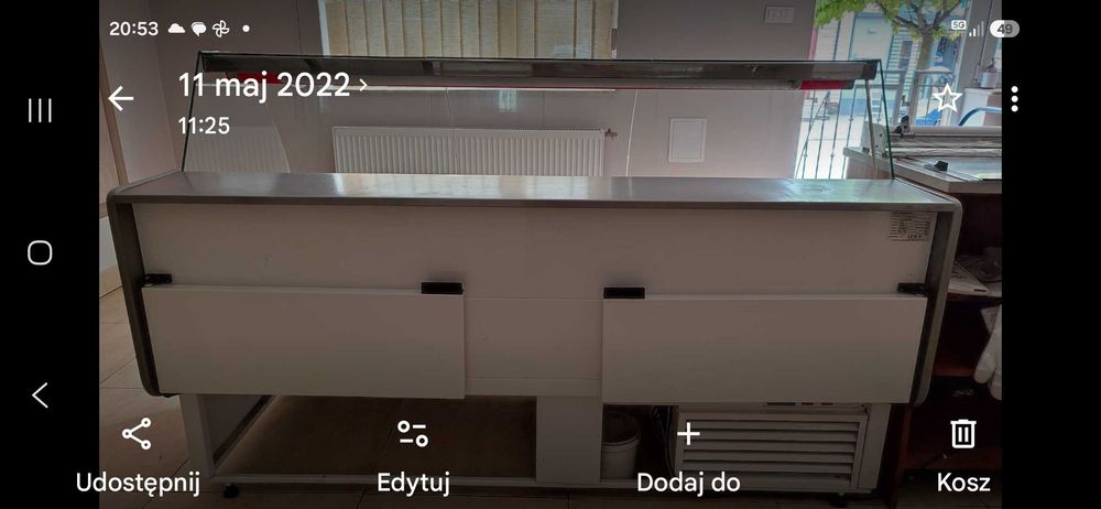 Lada chłodnicza witryna sklepowa