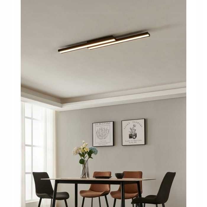 Eglo - Saliteras-Z ceiling lamp black - RGB+TW - Zigbee, Bluetooth 116 cm